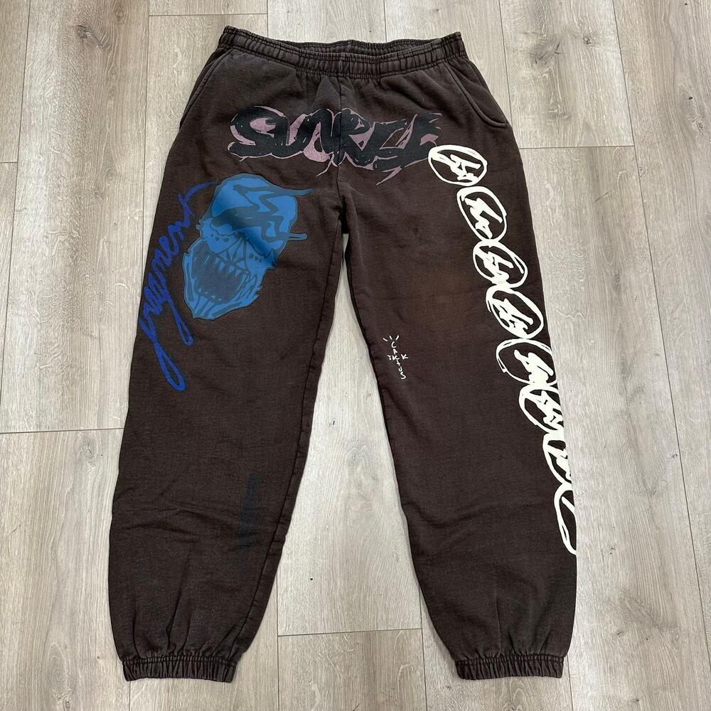 FW21 Cactus Jack Travis Scott Fragment Sunrise Sweats Brown size XL SF